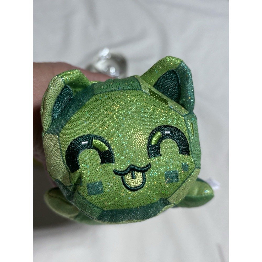Aphmau Meemeows Green Emerald Cat 6" Plush Celestial Litter 4 Mystery Sparkle